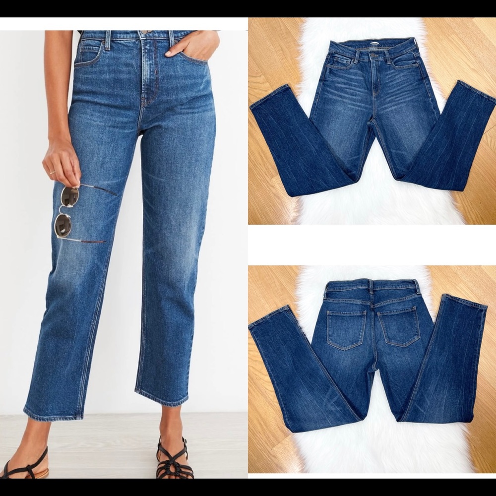 🦋NWOT OLD Navy High Rise boyfriend Straight Jeans